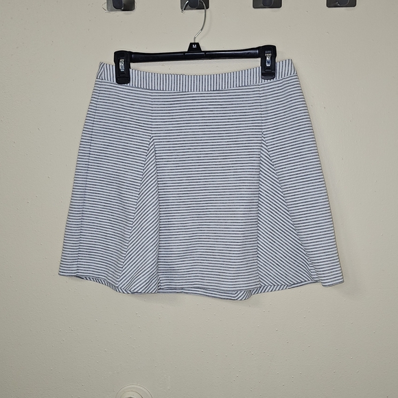 MICHAEL Michael Kors Dresses & Skirts - MICHAEL Michael Kors Women's Gray White Striped A-LineStriped Gray Women's Skirt